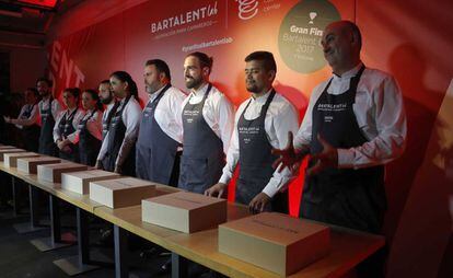 Finalistas del concurso Bartalent 2017 en el Basque Culinary Center.