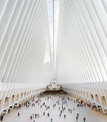 Vestíbulo de la terminal del World Trade Center, de Calatrava.