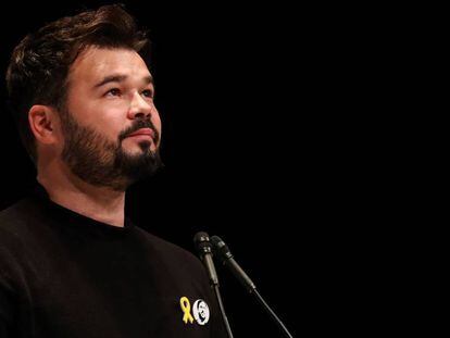 El portavoz adjunto de ERC en el Congreso, Gabriel Rufián.