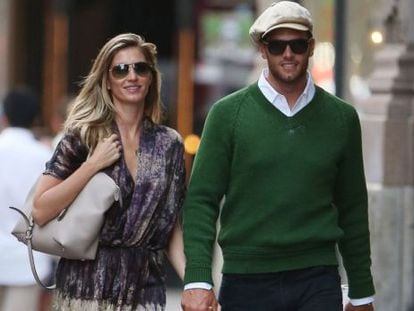 Gisele Bündchen y Tom Brady pasean en Nueva York en junio.