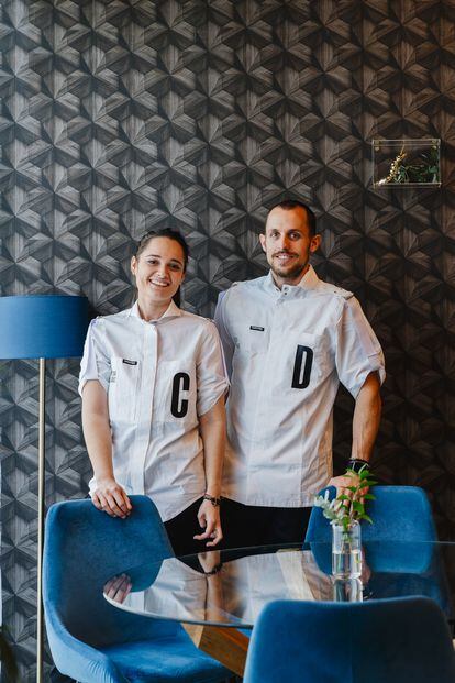 Cristina Cánovas y Diego Aguilar, responsables del restaurante Palodú en Málaga. 
