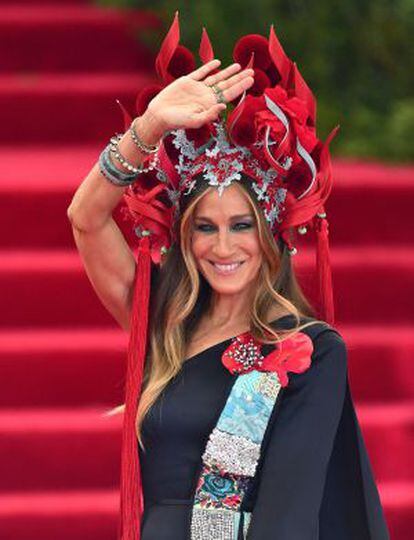 Sarah Jessica Parker a su llegada a la gala del Met.