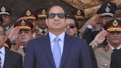 El presidente egipcio, en una graduaci&oacute;n militar en El Cairo, en junio de 2014.