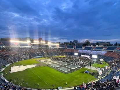 El estadio del Cruz Azul semivacío en Ciudad de México, el 24 de octubre en una imagen de redes sociales.