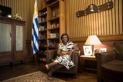 Gloria Rodríguez, en su oficina, en el Palacio Legislativo.