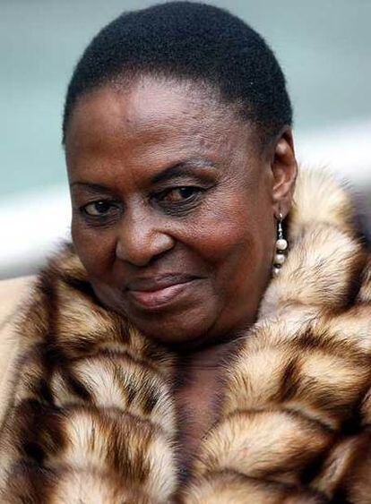 Miriam Makeba, ayer en Barcelona.