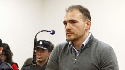 El paramilitar serbio Luka Bojovic en la vista sobre su extradición.