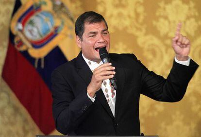 El presidente de Ecuador, Rafael Correa.