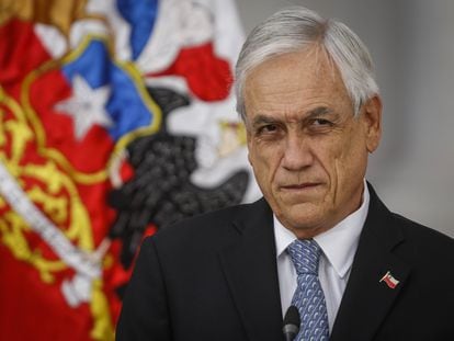 El presidente de Chile, Sebastián Piñera, en un acto público celebrado el 13 de marzo.