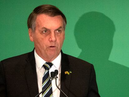 Foto de archivo de Bolsonaro en un evento en Miami en 2020.
