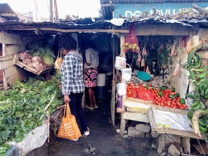 The vegetable and fruit kiosk of Silus Mutua.