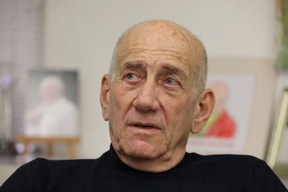 El ex primer ministro israelí Ehud Olmert, en Tel Aviv, el 31 de diciembre. 