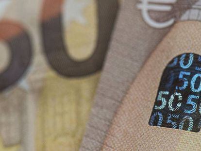 Imagen de un ode los nuevos billetes de 50 euros