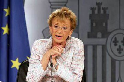 La vicepresidenta primera, María Teresa Fernández de la Vega.
