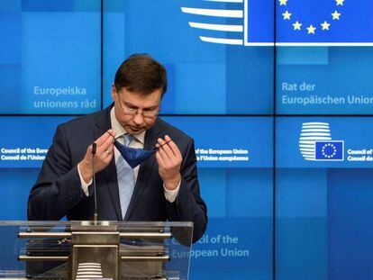 El vicepresidente económico de la Comisión, Valdis Dombrovskis. REUTERS