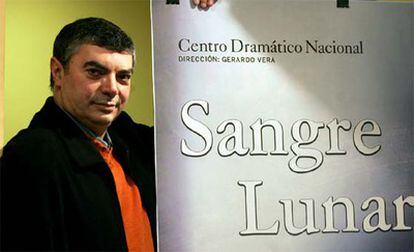 Xavier Albertí, director de <i>Sangre lunar</i>, de Sanchís Sinisterra, durante la presentación de la obra, que se estrena en el Centro Dramático Nacional.