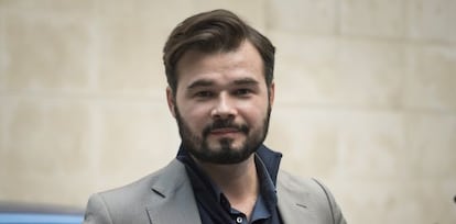 El candidato a las elecciones generales, Gabriel Rufian.