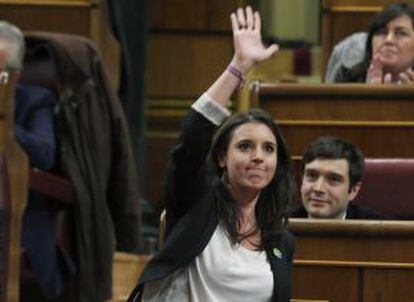 Irene Montero (Madrid, 1988). Psicóloga y secretaria de Coordinación de Podemos