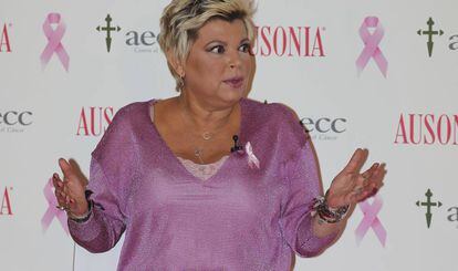 Terelu Campos, la semana pasada en un actor contra el cáncer.