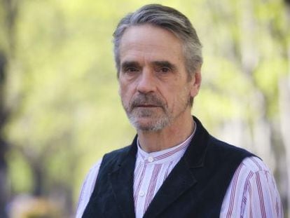 El actor británico Jeremy Irons, en Madrid.