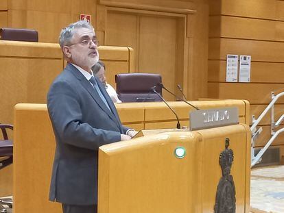 Eduardo Raboso, portavoz sanitario en la Asamblea de Madrid, en el Senado.