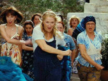 Meryl Streep en el musical Mamma Mia.
