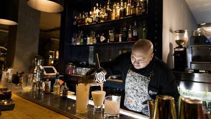 Omar Kuan, 'bartender' de Quispe, en Madrid.