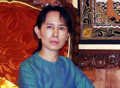 Aung San Suu Kyi, en enero de 2008.