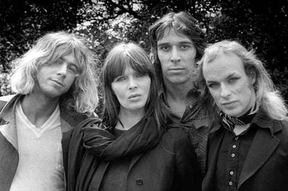 Desde la izquierda, Kevin Ayers, Nico, John Cale y Brian Eno.