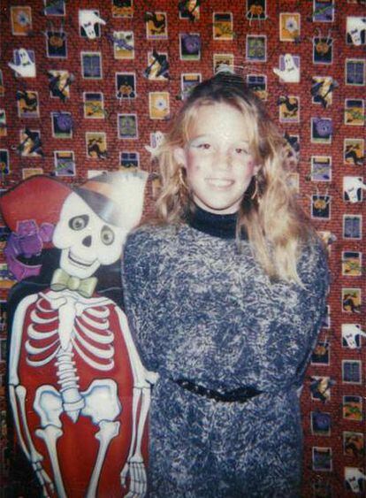 Jaycee Dugard, en una foto familiar tomada en 1990.