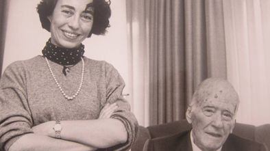Margarita Rivière amb el president de la Generalitat, Josep Tarradellas.
 