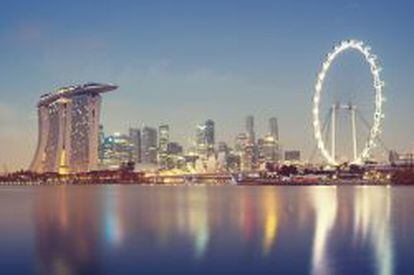 El skyline de la bulliciosa Singapur.