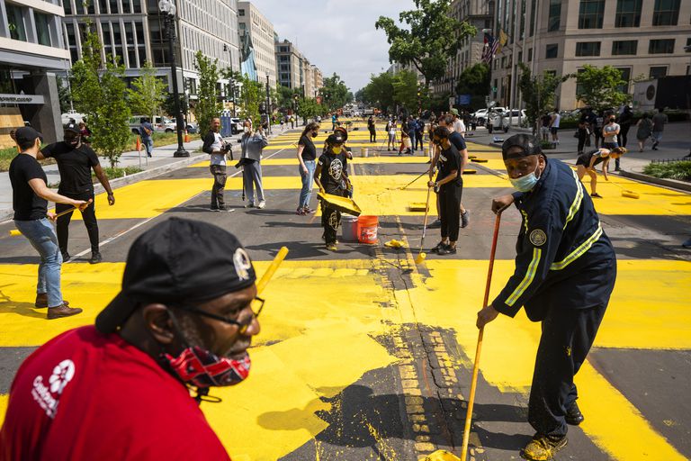 Washington Rebautiza Con El Lema Black Lives Matter La Calle Que