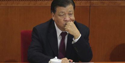 Liu Yunshan, miembro del Comité Permanente del Partido Comunista chino.