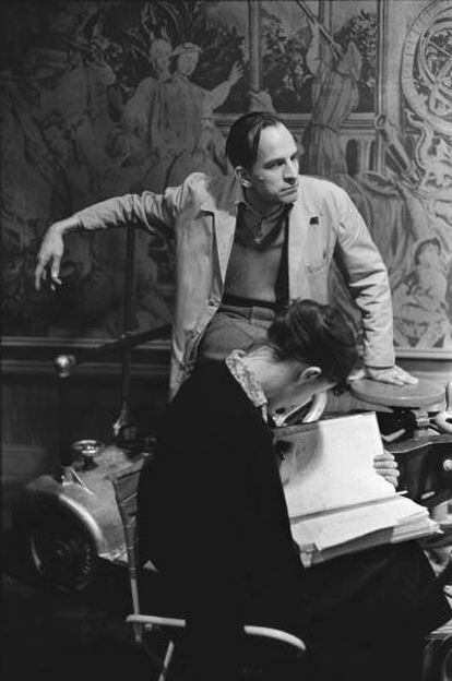 El director Ingmar Bergman en el rodaje de 'El ojo del diablo' (1960).