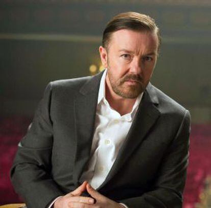 El c&oacute;mico Ricky Gervais. 