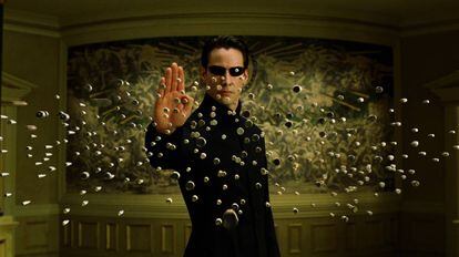 Keanu Reeves en 'Matrix Reloaded'.