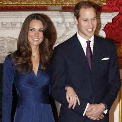 Guillermo de Inglaterra y su prometida Kate Middleton