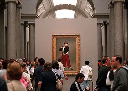 Vista interior del Museo del Prado, donde se expone la muestra 'Manet'.