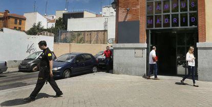 Una de las sedes de Google en Madrid durante el registro de Hacienda en junio de 2016