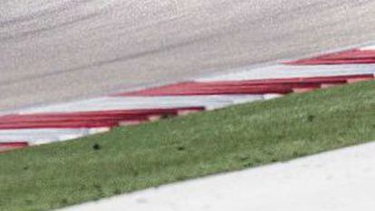 Esteban Gutiérrez, con su Sauber en el circuito de Austin