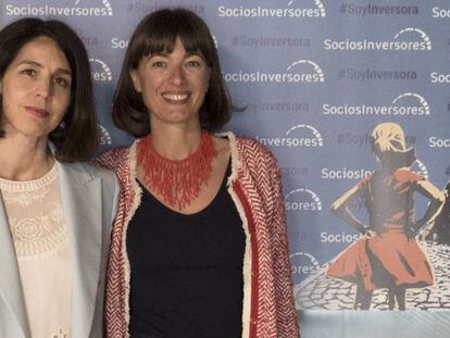 Ana Segurado, bussines angels y Socia de Honor de #SoyInversora, junto a Patricia Casado, directora comercial de SociosInversores.com