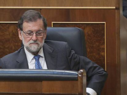 Mariano Rajoy en el Congreso de los Diputados.