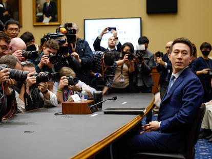 Shou Zi Chew, director ejecutivo de TikTok, comparece en el Congreso estadounidense el pasado 23 de marzo.