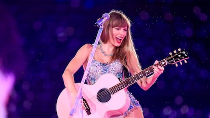 Taylor Swift en concierto durante el Eras Tour en Sao Paulo, Brazil.