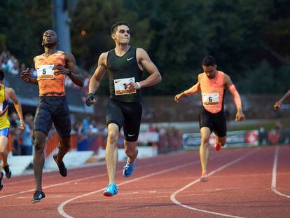 Foto de archivo del atleta español Bruno Hortelano en la reunión de atletismo de Barcelona, el pasado 11 de julio.