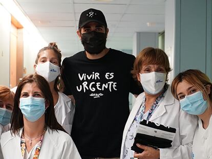 Ricky Rubio durante un acto de su Fundación.