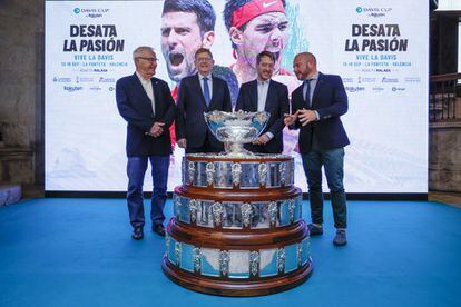La fase de grupos de la competición, que se celebrará entre el 13 y el 18 de septiembre, se presentó este miércoles con la esperanza de vivir en la Fonteta otro duelo entre Rafa Nadal y Novak Djokovic, como el celebrado este martes.