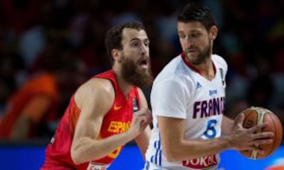 Sergio Rodriguez y Diot, en el partido.