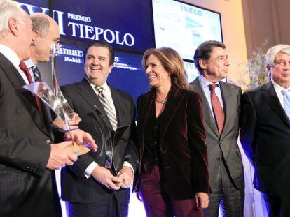 Entrega del premio Tiepolo a Borja Prado y Alberto Bombassei